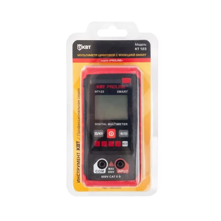 Мультиметр цифровой компактный КВТ SMART KT 123 с автоматическим выбором режимов и пределов измерений (88550) купить в Нижневартовске