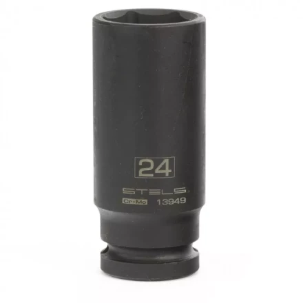 Головка ударная удлиненная шестигранная 24 мм 1/2" CrMo Stels 13949 купить в Нижневартовске