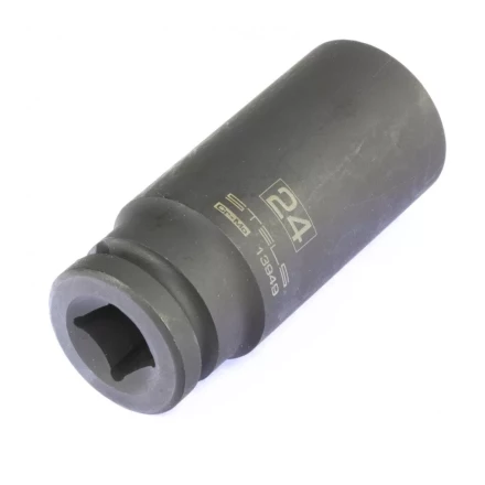 Головка ударная удлиненная шестигранная 24 мм 1/2" CrMo Stels 13949 купить в Нижневартовске