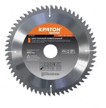 Диск пильный по дереву Кратон PROFESSIONAL O450 х 50 х 3,8 мм 40Т 1 06 03 024 купить в Нижневартовске