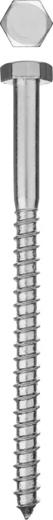 Шурупы ЗУБР "МАСТЕР" с шестигранной головкой, оцинкованные, 8x120мм, 25шт 4-300451-08-120 купить в Нижневартовске