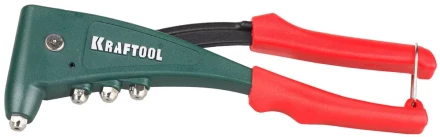 Заклепочник с усиленным литым корпусом, KRAFTOOL "NX-5 31173, для заклёпок d=2,4-4,8 мм - алюминий и сталь, d=2,4-4,0 - нерж сталь 31173 купить в Нижневартовске