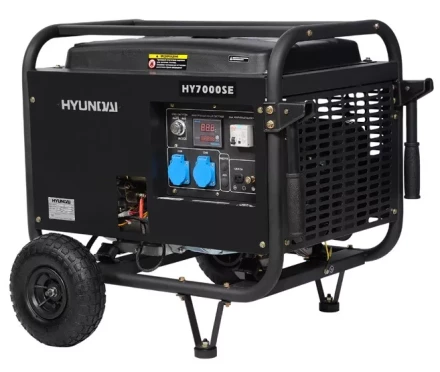 Бензогенератор Hyundai HY 7000SE + колеса купить в Нижневартовске