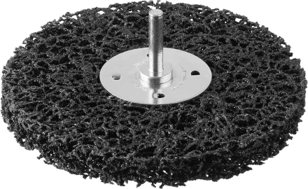 ЗУБР "ПРОФЕССИОНАЛ". Щетка дисковая для дрели, нейлоновая проволока с абразивным покрытием, с открытой агрессивной структурой, 125мм 35162-125_z01 купить в Нижневартовске