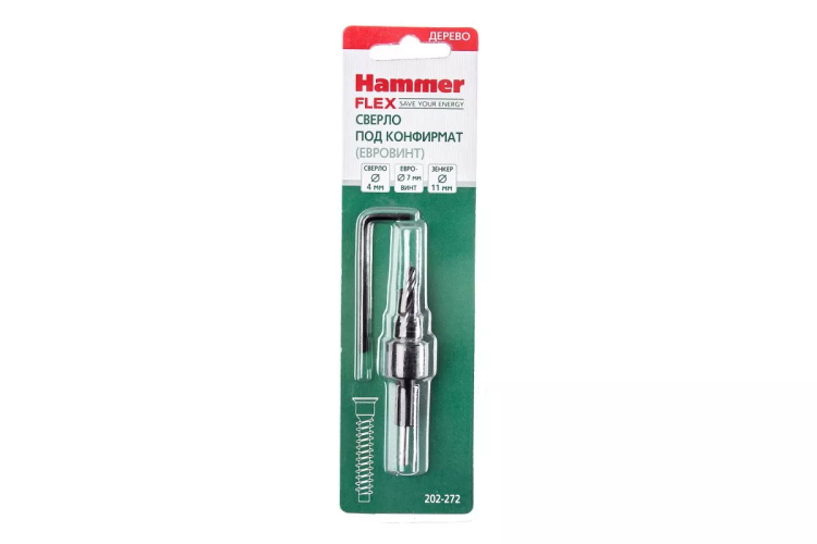 Сверло по дереву HAMMER Ф4х70мм (202-272 DR WD DBL FLUTE ) купить в Нижневартовске