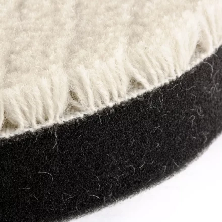 Насадка полировальная &quot;под липучку&quot; 180 мм короткая плетеная шерстяная нить MATRIX 75964 купить в Нижневартовске