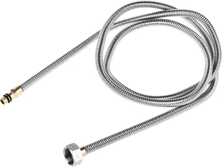 Подводка ЗУБР "ЭКСПЕРТ" сильфонная из нержавеющей стали, для смесителя, укороченная, г/ш (гайка-штуцер), 1/2", 1,5м 51012-150 купить в Нижневартовске