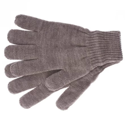 Перчатки трикотажные акрил двойные коричневый двойная манжета Сибртех Россия 68683 купить в Нижневартовске