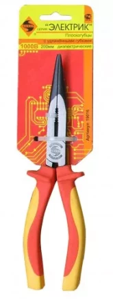 Плоскогубцы с удл. губками  диэлектр. 200мм 1/6/60 19016 купить в Нижневартовске