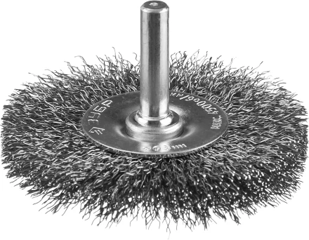 ЗУБР "ПРОФЕССИОНАЛ". Щетка дисковая для дрели, витая стальная проволока 0,3мм, 63мм 35198-063_z02 купить в Нижневартовске