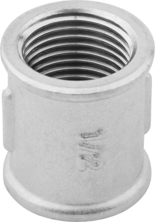 Муфта ЗУБР "ЭКСПЕРТ", никелированная латунь, 1/2" 51291-1/2 купить в Нижневартовске