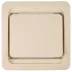 Выключатель СВЕТОЗАР "ГАММА" одноклавишный, без подсветки, цвет бежевый, 10А/~250В SV-54130-B купить в Нижневартовске