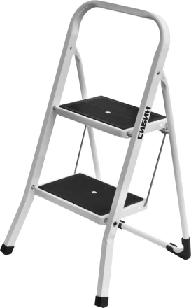 Лестница-стремянка СИБИН стальная c широкими ступенями, 2 ступени 38807-02 купить в Нижневартовске