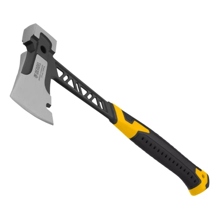 Топор цельнокованый 600 г Denzel 21499, двухкомпонентная обрезиненная рукоятка купить в Нижневартовске