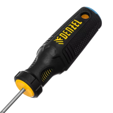 Отвертка, SL3х75 мм, S2, 3к рукоятка Denzel 121887 купить в Нижневартовске