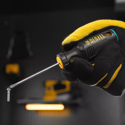 Отвертка, SL3х75 мм, S2, 3к рукоятка Denzel 121887 купить в Нижневартовске