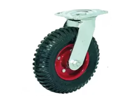 Колесо литое резиновое 200 мм PS200 с протектором и кронштейном 1031468 купить в Нижневартовске