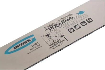 Пильное полотно для прецизионного стусла "PIRANHA" 550 мм зуб 3D каленый зуб 18 TPI GROSS 22873 купить в Нижневартовске