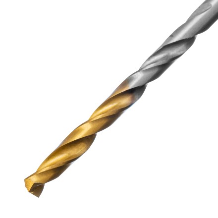 Сверло спиральное по металлу 3,2 x 65 мм, Р6М5, Golden Tip , 2шт. Denzel 718226 купить в Нижневартовске