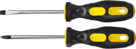 Набор STAYER &quot;MASTER&quot;: Отвертки слесарные, двухкомпонентная рукоятка, магнитный наконечник, 2 / 6мм - 100мм, 2шт 2513-H2_z01 купить в Нижневартовске