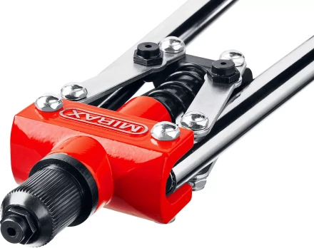 Заклепочник двуручный, DEXX 31034, заклёпки из Al и стали, регулят усил вытяг, d=2,4/3,2/4,8мм 31034 купить в Нижневартовске