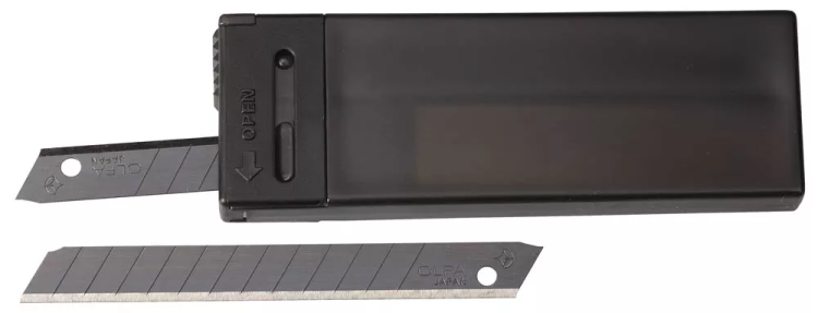 Лезвие OLFA сегментированные BLACK MAX, 9х80х0,38мм, 13 сегментов, 10шт OL-ABB-10B купить в Нижневартовске