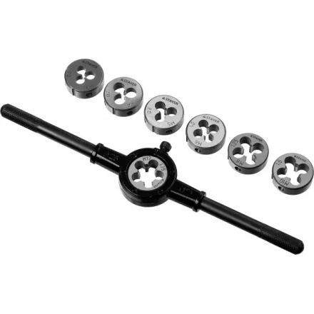 Набор плашек STAYER "MASTER", плашкодержатель 1шт, плашки 7шт, 8 предметов 28015-H8_z01 купить в Нижневартовске