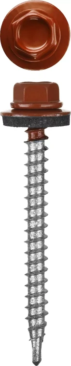 Саморезы СКМ кровельные, RAL 3003 рубиново-красный, 25 x 5.5 мм, 1 800 шт, для металлических конструкций, STAYER 30300-55-025-3003 купить в Нижневартовске