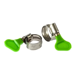 Хомуты металлические червячные 12-20 мм ширина 12 мм W4 с ключом 2 шт Сибртех 476493