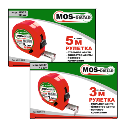 Рулетка измерительная MOS-DISTAR MS37-7525 купить в Нижневартовске