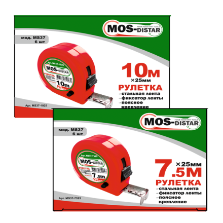 Рулетка измерительная MOS-DISTAR MS37-7525 купить в Нижневартовске