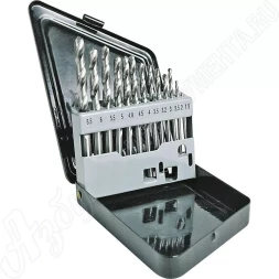 Набор сверл по мет 1,5-6,5мм 13шт белые, мет. коробка Кратон 1 05 01 011