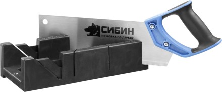 Ножовка СИБИН с двухкомпонентной рукояткой, стусло для заготовок 100х50мм, 300мм 15385-35 купить в Нижневартовске