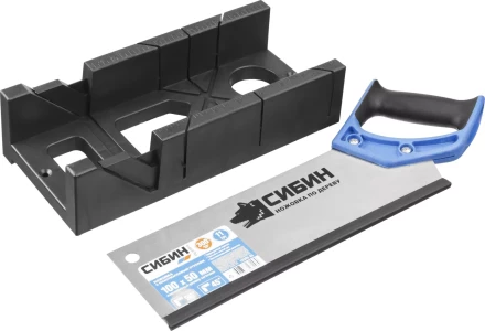 Ножовка СИБИН с двухкомпонентной рукояткой, стусло для заготовок 100х50мм, 300мм 15385-35 купить в Нижневартовске