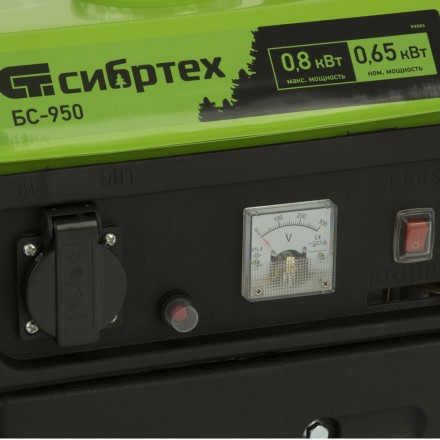 Бензогенератор Сибртех БС-950 с ручным стартером 94665 купить в Нижневартовске