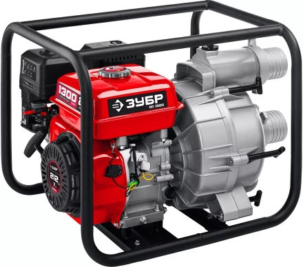 ЗУБР 1300 л/мин, мотопомпа бензиновая для грязной воды (МПГ-1300) купить в Нижневартовске