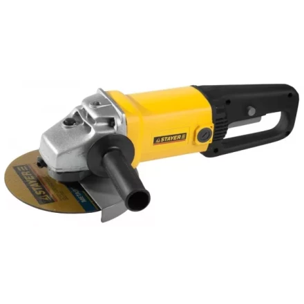 Машина STAYER углошлифовальная, дополнительная рукоятка, ключ, 180мм, 6000об/мин, 1800Вт SAG-180-1800 купить в Нижневартовске