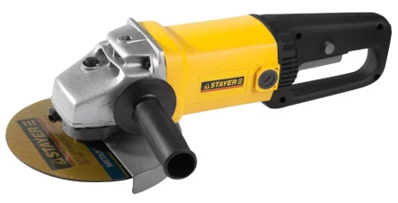 Машина STAYER углошлифовальная, дополнительная рукоятка, ключ, 180мм, 6000об/мин, 1800Вт SAG-180-1800 купить в Нижневартовске