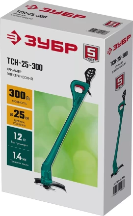 ЗУБР 300 Вт, ш/с 25 см, сетевой триммер (ТСН-25-300) купить в Нижневартовске