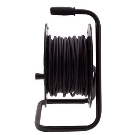 Удлинитель силовой 30 м Сибртех 95863, 16А, тип УХ10, ПВС, на кабельной катушке, 4 розетки без заземления купить в Нижневартовске