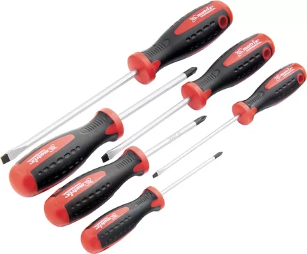 Набор отверток,сталь S2 двухкомпонентные рукоятки 6 шт.  MATRIX PROFESSIONAL 13303 купить в Нижневартовске