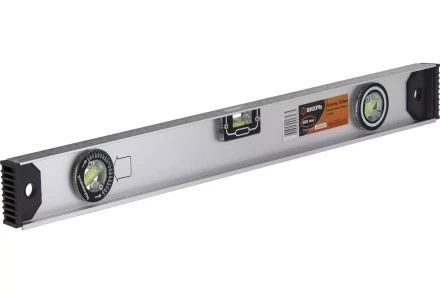 Уровень алюминиевый «Рельс» 600мм 3 глазка фрезерованный Вихрь 900/73/11/4/14 купить в Нижневартовске