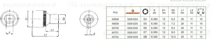 Торцевая головка 1/4&quot;DR внешний TORX Е-4 S06H204 Jonnesway 49698 купить в Нижневартовске