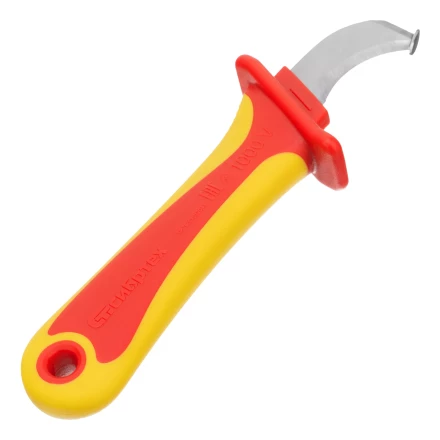 Нож диэлектрический Сибртех до 1000 В, для снятия оплетки электрокабелей 78808 купить в Нижневартовске