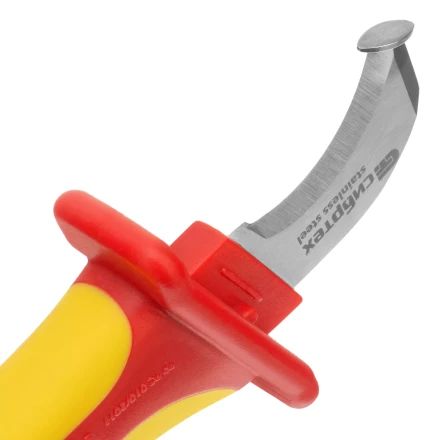 Нож диэлектрический Сибртех до 1000 В, для снятия оплетки электрокабелей 78808 купить в Нижневартовске