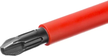 Отвертка KRAFTOOL, высоковольтная, Cr-Mo-V стержень, двухкомпонент. маслобензостойкая рукоятка, PH №3, 150мм 250084-3-150 купить в Нижневартовске