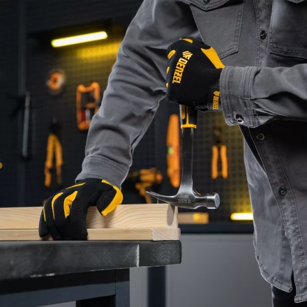 Молоток-гвоздодер 350 г Denzel, цельнометаллический, двухкомпонентная рукоятка 10422 купить в Нижневартовске