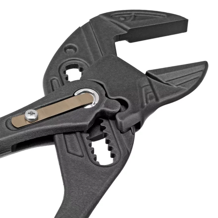 Клещи переставные Denzel 17910, кнопочный механизм, обливные рукоятки, сантехнические, 250 мм купить в Нижневартовске