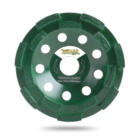 Двурядная алмазная шлифовальная чашка MESSER-DIY по бетону и граниту купить в Нижневартовске