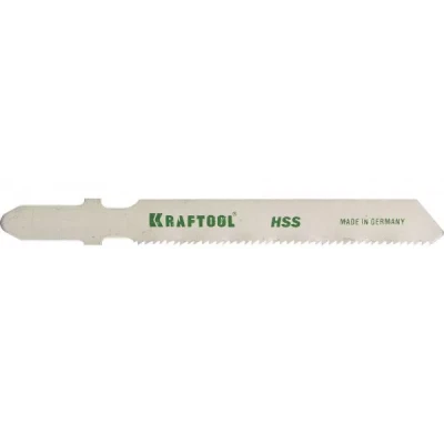 Полотна KRAFTOOL, T118A, для эл/лобзика, HSS, по металлу (1,5-2мм), EU-хвост., шаг 1,2мм, 55мм, 5шт 159551-1.2-S5